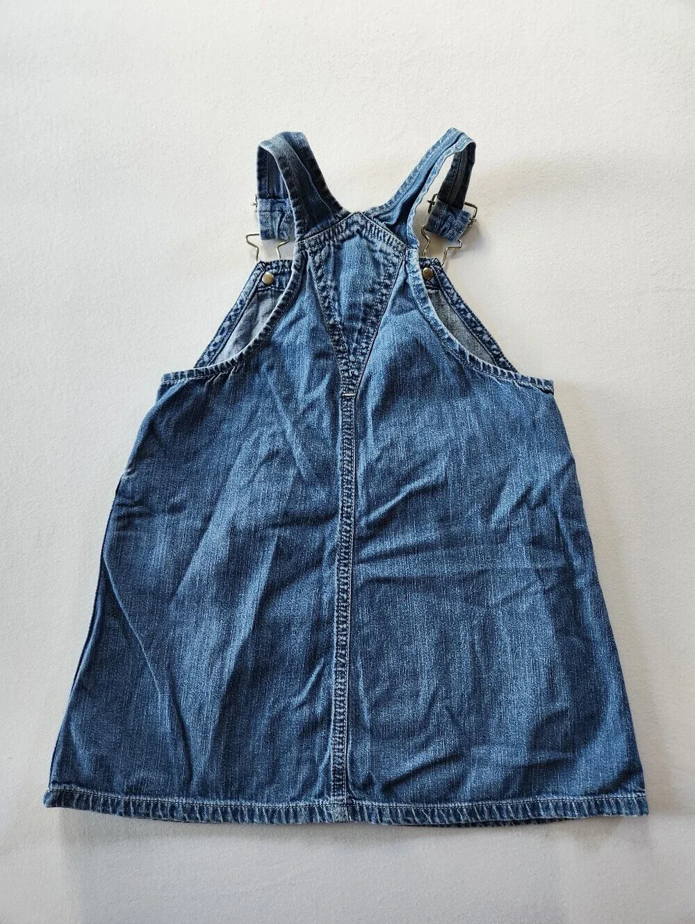 Vintage Kids Polo Ralph Lauren Denim Overalls Dress Sz 3T